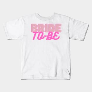 Bride-to-Be Bridal Shower Bachelorette Design Kids T-Shirt